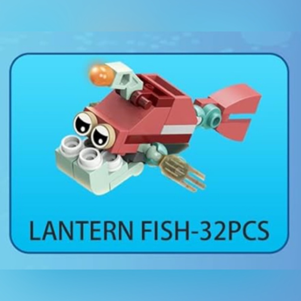 Lantern Fish Building Blocks for Kids 6-12yrs